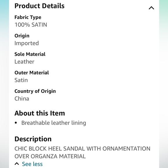 NWT-Badgley Mischka Women's Blaine Heeled Sandal, size 7.5, whisper blue satin - Picture 16 of 16